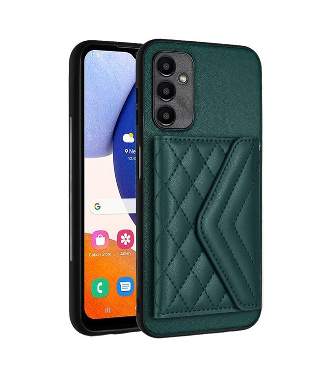 SoFetch Groen Pasjeshouder Hybride Hoesje voor de Samsung Galaxy A15 5G