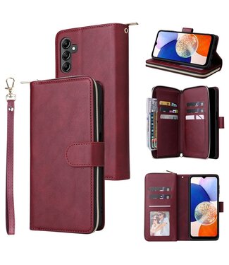 SoFetch Bordeaux Rood Stijlvol Wallet Hoesje Samsung Galaxy A15 5G