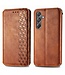 SoFetch Bruin Ruiten Bookcase Hoesje voor de Samsung Galaxy A15 5G