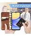 SoFetch Bruin Ruiten Bookcase Hoesje voor de Samsung Galaxy A15 5G