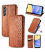 SoFetch Bruin Ruiten Bookcase Hoesje voor de Samsung Galaxy A15 5G