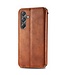 SoFetch Bruin Ruiten Bookcase Hoesje voor de Samsung Galaxy A15 5G