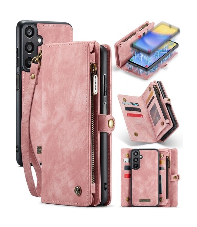 SoFetch Roze Zacht Wallet Hoesje voor de Samsung Galaxy A15 5G