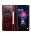 SoFetch Bordeaux Rood Glad Bookcase Hoesje voor de Samsung Galaxy A15 5G