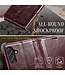 SoFetch Bordeaux Rood Glad Bookcase Hoesje voor de Samsung Galaxy A15 5G