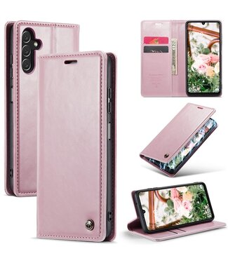 SoFetch Roze Glad Bookcase Hoesje Samsung Galaxy A15 5G