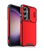 SoFetch Rood Lensbescherming Hybride Hoesje voor de Samsung Galaxy A15 5G