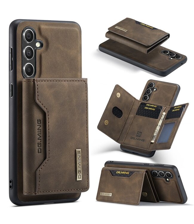 Koffiebruin Pasjeshouder 2-in-1 Hoesje voor de Samsung Galaxy A15 5G