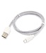 Universele Micro USB Nylon Kabel 100 cm - Wit