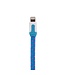 Nylon Lightning naar USB kabel - 100 cm - Blauw