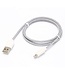 Nylon Gevlochten Lightning naar USB Kabel 100 cm