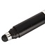 Zwarte Mini Stylus + Pen + Stofplug