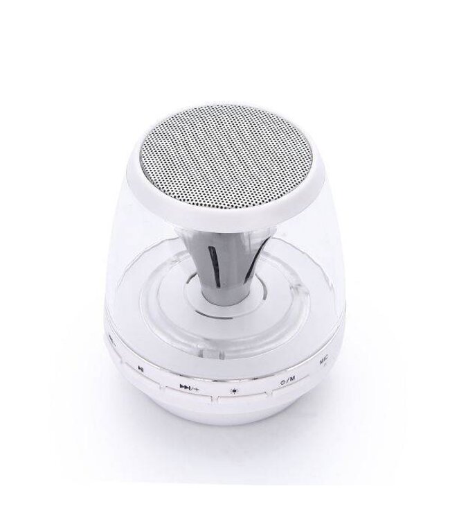 LED Licht Mini Bluetooth Speaker - Wit