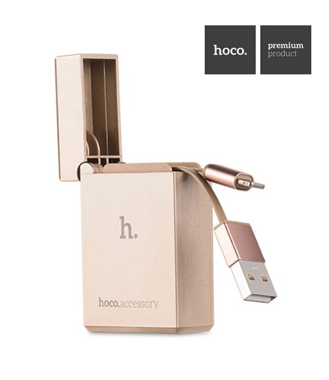 HOCO Zippo Lightning naar USB Oplader - Gold