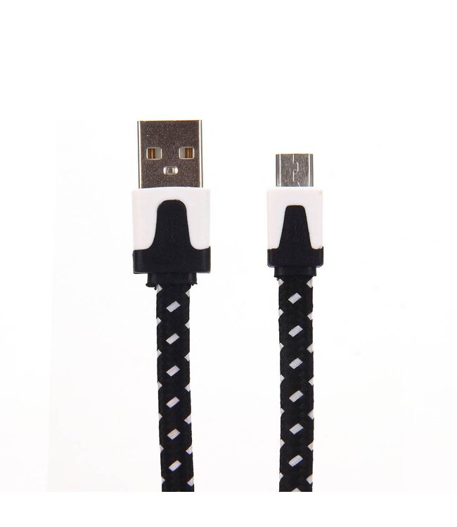 Universele Gevlochten Micro USB Kabel 100 cm