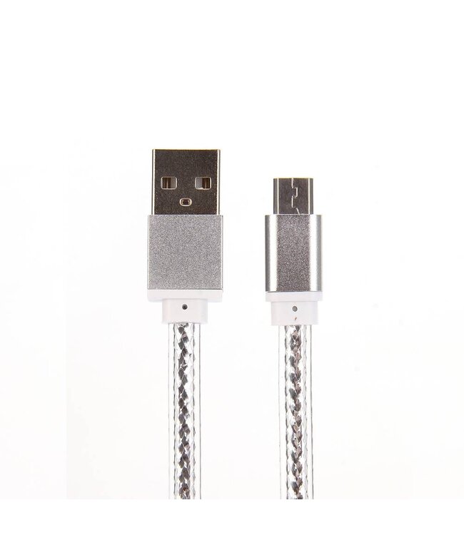 Universele Micro USB Kabel 100 cm - Zilver