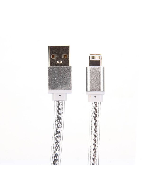 Lightning naar USB-kabel 100 cm - Zilver