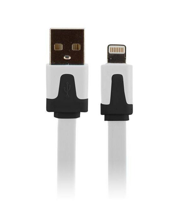 Lightning USB Kabel 100 cm - Wit / Zwart