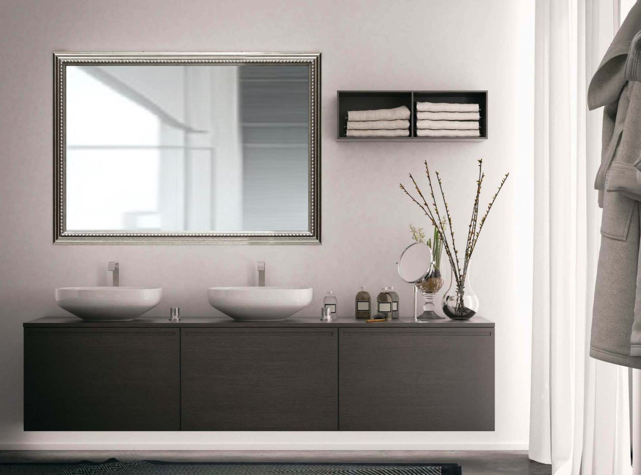 Zalena Rahmenspiegel Bonny mit sanften Muster