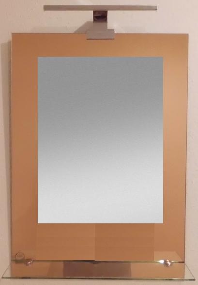 Zalena Ablagespiegel mit LED-Licht Cambrio