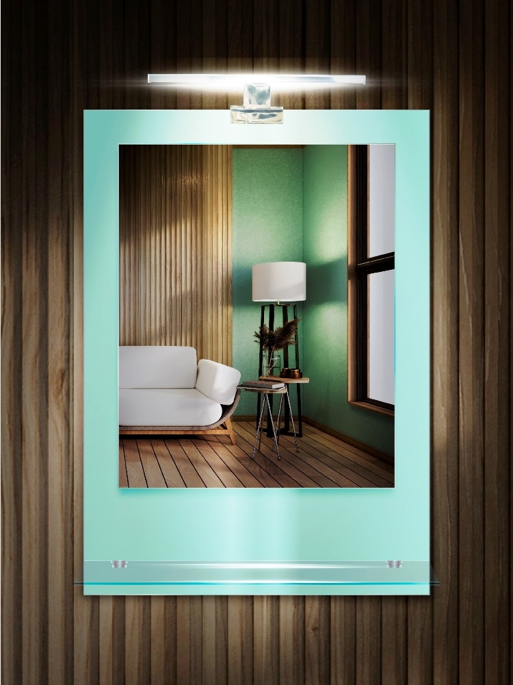 Zalena Ablagespiegel mit LED-Licht Cambrio