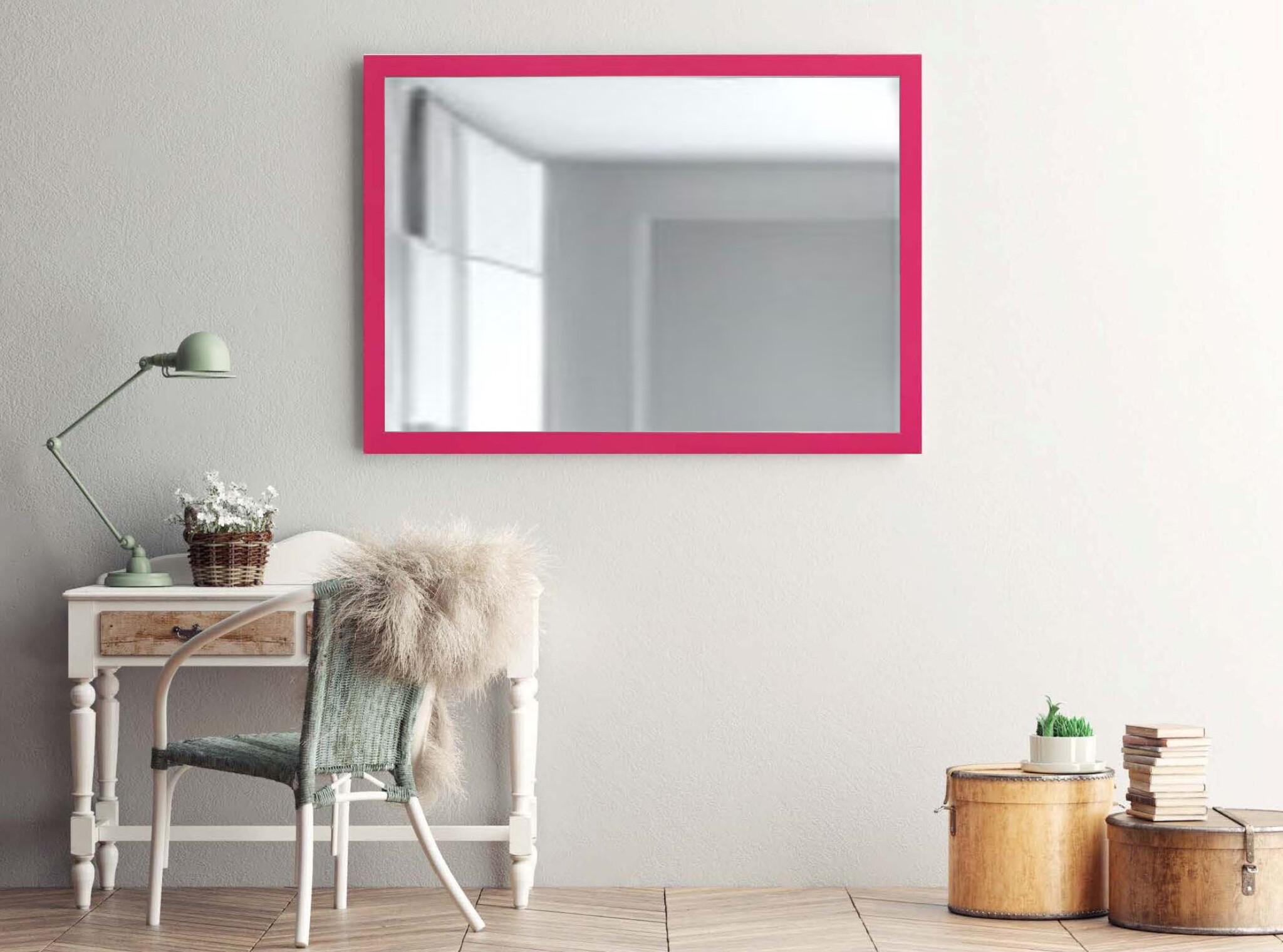 Zalena Rahmenspiegel Puro in der Farbe Pink