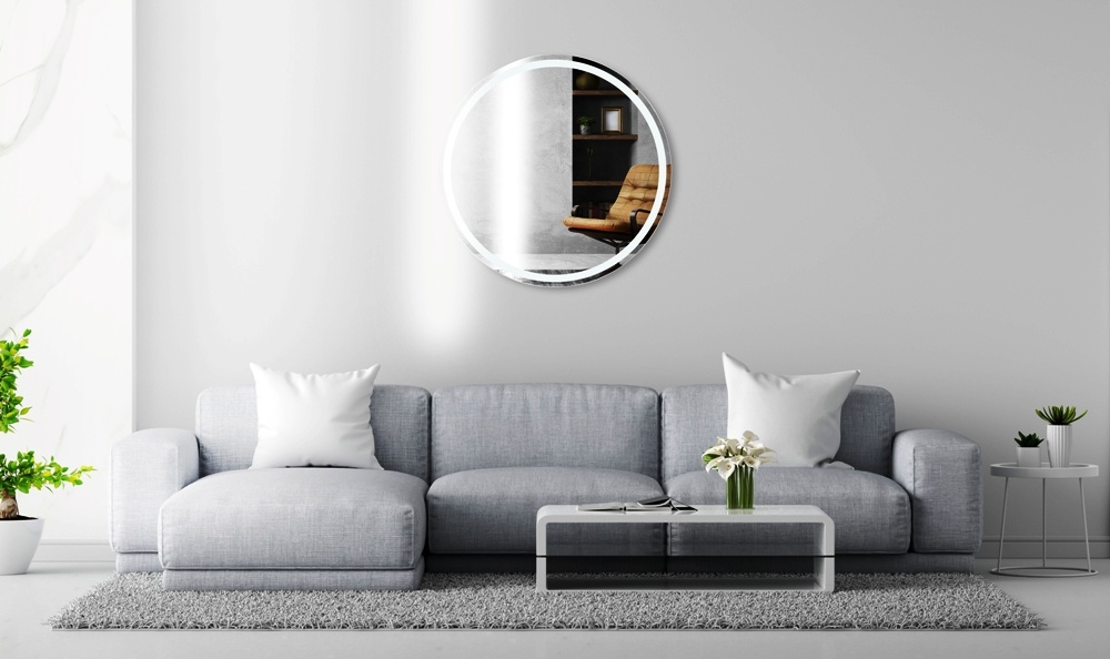 Zalena LED-Lichtspiegel Spica mit 25/15 mm Mattierung oder indirekter Beleuchtung
