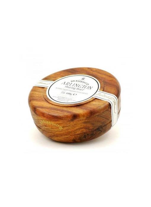 D.R.Harris scheerzeep in houten kom - Arlington - 100gram