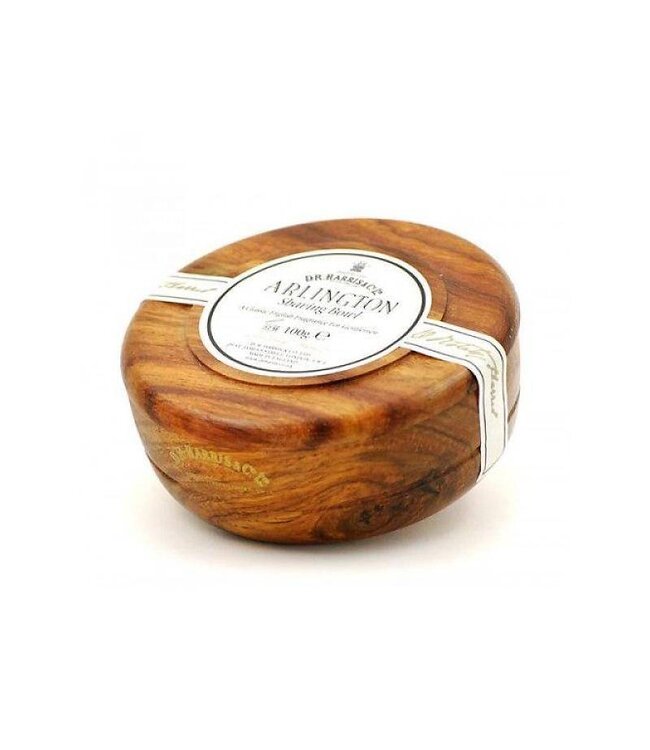 D.R.Harris scheerzeep in houten kom - Arlington - 100gram