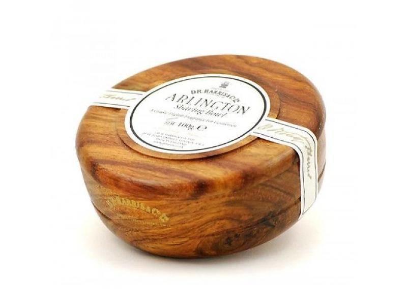 D.R.Harris scheerzeep in houten kom - Arlington - 100gram