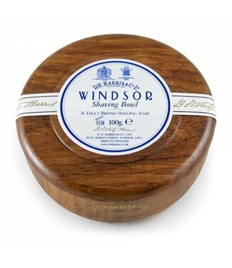 D.R.Harris scheerzeep in houten kom - Windsor - 100gram