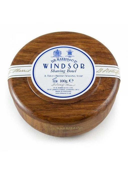 D.R.Harris scheerzeep in houten kom - Windsor - 100gram