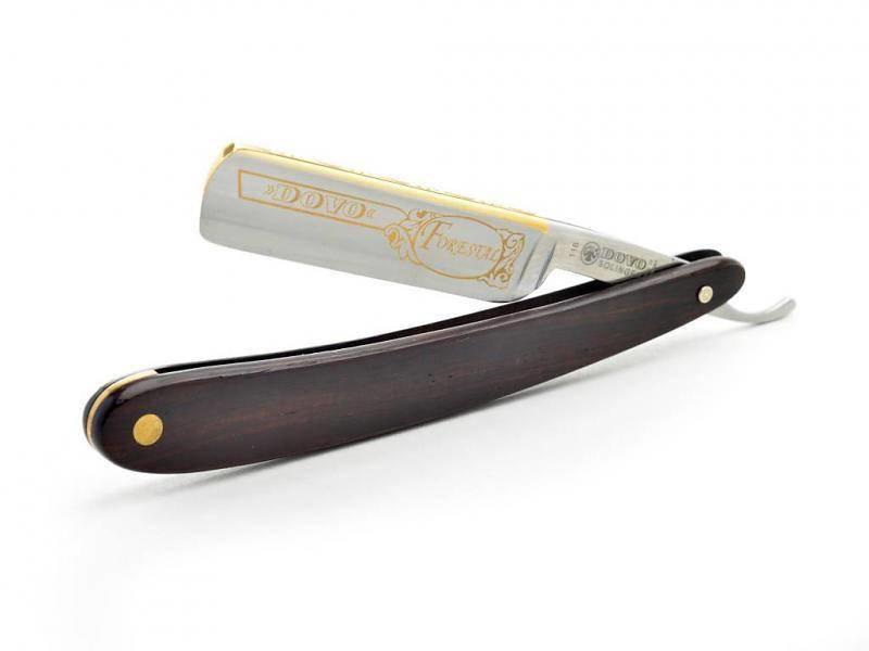 Dovo open scheermes 5/8 - koolstofstaal - cocobolo