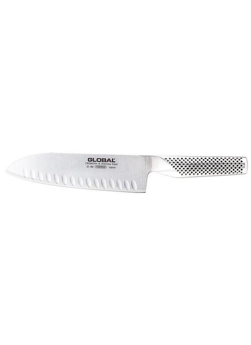 Global G80 santoku met kuiltjes 18cm