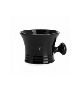 Muhle Zwarte scheerkom met handvat