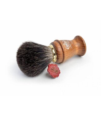 Omega all badger scheerkwast - houten heft - L