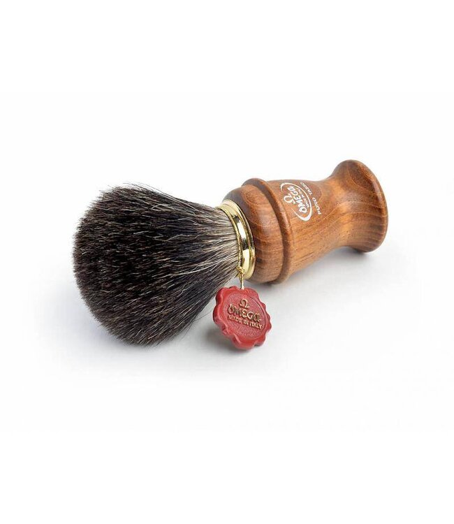 Omega all badger scheerkwast - houten heft - L