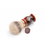 Omega super badger scheerkwast - donkerrood - L Omega super badger scheerkwast - donkerrood - L