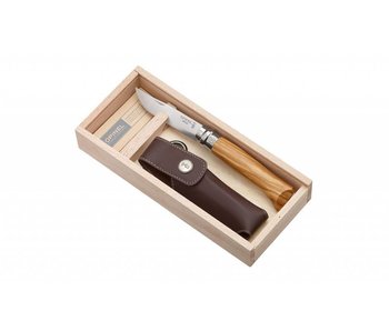 Opinel N°08 olijfhout met etui