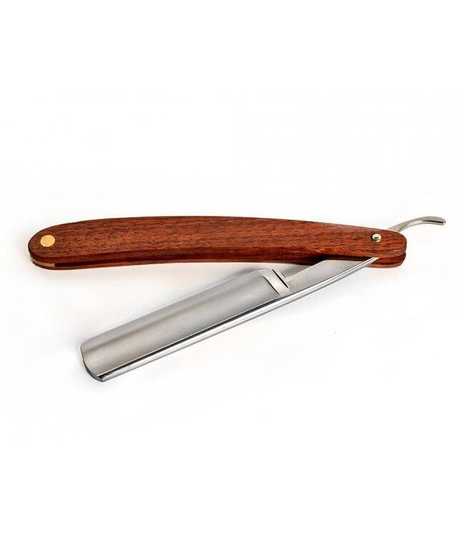 Dovo open scheermes 5/8 Prima Klang - koolstofstaal - redwood