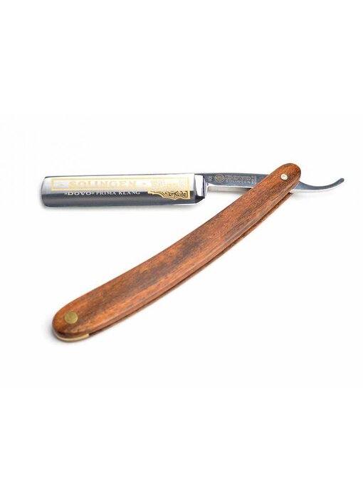 Dovo open scheermes 5/8 Prima Klang - koolstofstaal - bocote