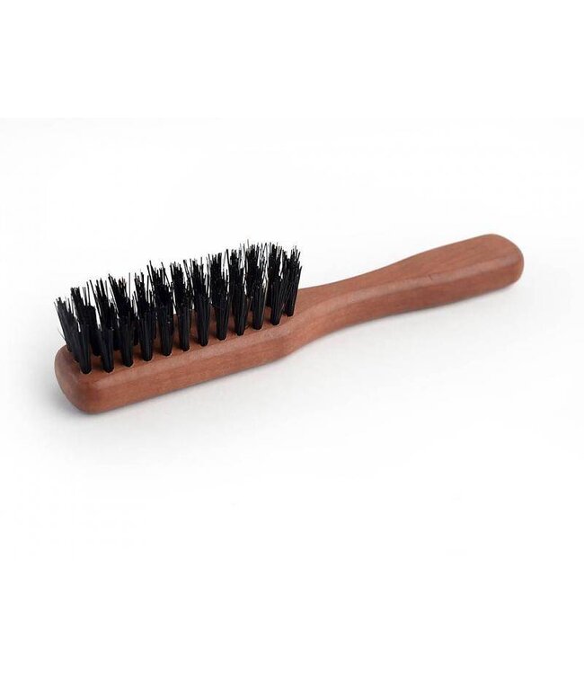 Keller kleine baardborstel met perelaar handvat en wilde zwijn haren