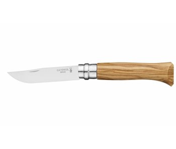 Opinel N°08 met heft in olijfhout