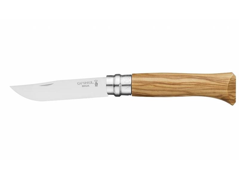 Opinel met olijfhouten heft N°08