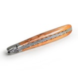 Laguiole en Aubrac 12cm jeneverbes - met enkel eindstuk - mat Laguiole en Aubrac 12cm jeneverbes - met enkel eindstuk - mat