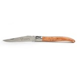 Laguiole en Aubrac 12cm jeneverbes - met enkel eindstuk - mat Laguiole en Aubrac 12cm jeneverbes - met enkel eindstuk - mat