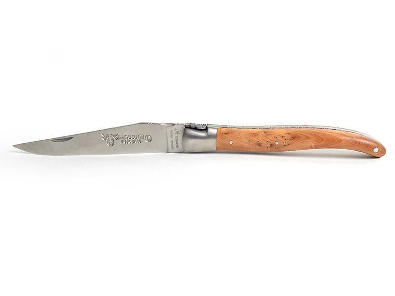 Laguiole en Aubrac 12cm jeneverbes - met enkel eindstuk - mat