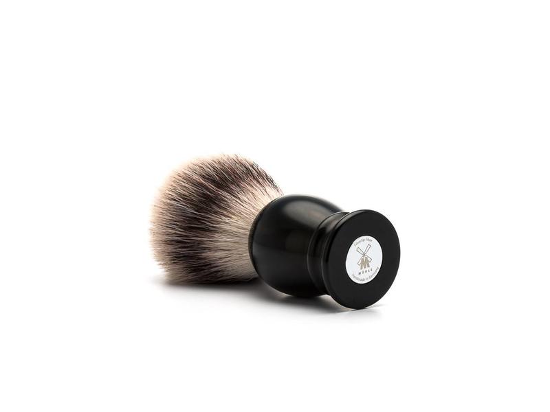 Muhle silvertip fibre scheerkwast - zwart - 23 mm - L