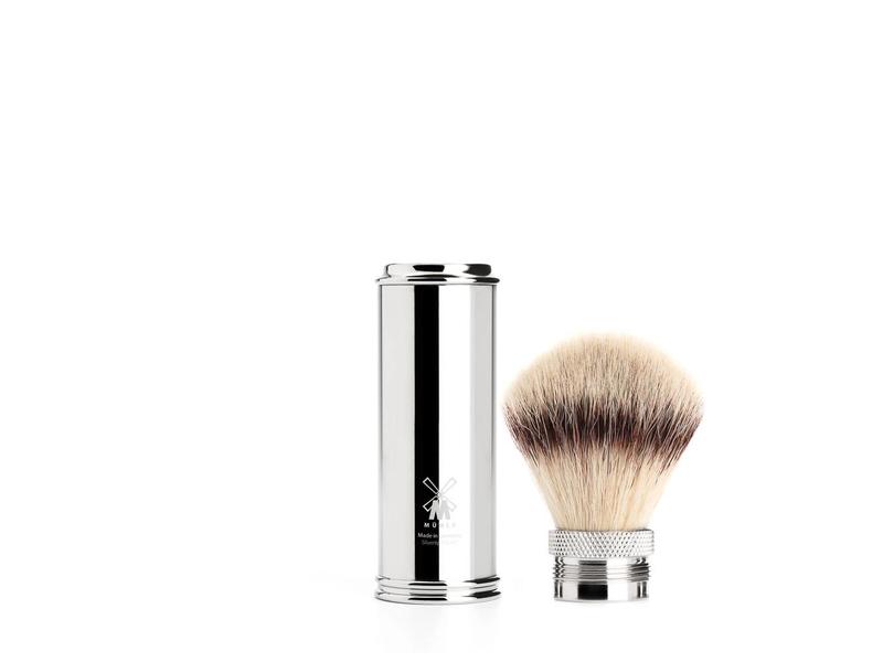 Muhle silvertip fibre reisscheerkwast - chroom