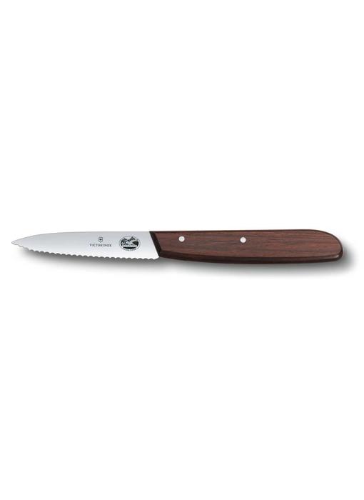 Victorinox officemes - gekarteld met houten heft - 10 cm